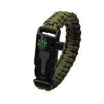 Sport si Outdoor - Accesorii si echipamente sportive - Sporturi extreme si supravietuire - Kituri supravietuire - Bratara supravietuire IdeallStore®, Military Surplus, paracord, 26 cm, verde - Infinity.ro