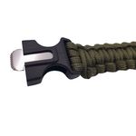 Sport si Outdoor - Accesorii si echipamente sportive - Sporturi extreme si supravietuire - Kituri supravietuire - Bratara supravietuire IdeallStore®, Military Surplus, paracord, 26 cm, verde - Infinity.ro