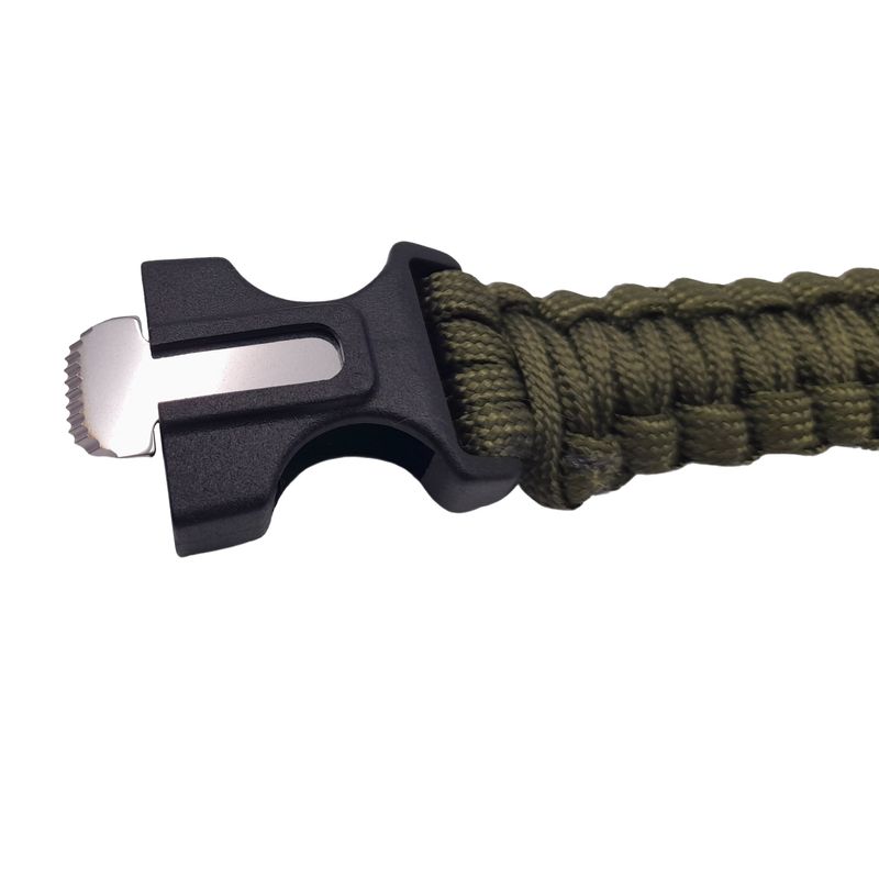 Sport si Outdoor - Accesorii si echipamente sportive - Sporturi extreme si supravietuire - Kituri supravietuire - Bratara supravietuire IdeallStore®, Military Surplus, paracord, 26 cm, verde - Infinity.ro