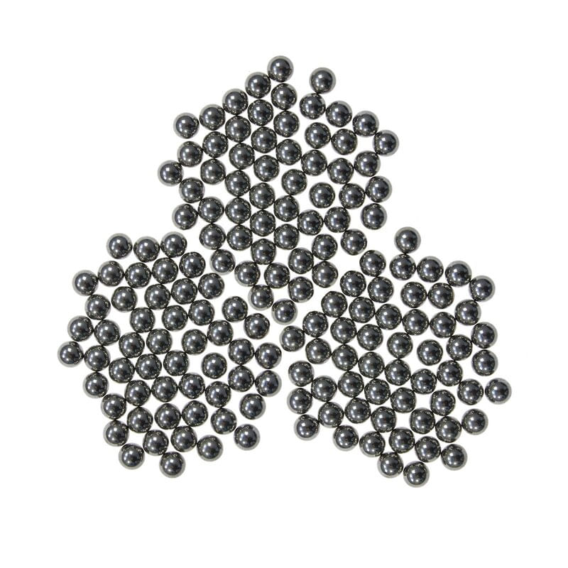 Sport si Outdoor - Accesorii si echipamente sportive - Sporturi de precizie - Set 100 bile metalice IdeallStore®, Precision Target, pentru airsoft si prastie, 7 mm, 0.75g, argintiu - Infinity.ro