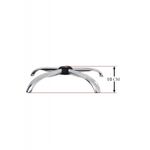 Casa si Gradina - Mobilier - Feronerie si accesorii mobila - Baza metalica pentru scaun directorial, 56 cm, argintie - Infinity.ro