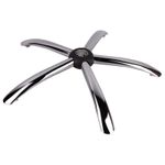 Casa si Gradina - Mobilier - Feronerie si accesorii mobila - Baza metalica pentru scaun directorial, 58 cm, argintie - Infinity.ro