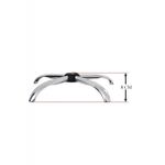 Casa si Gradina - Mobilier - Feronerie si accesorii mobila - Baza metalica pentru scaun directorial, 58 cm, argintie - Infinity.ro