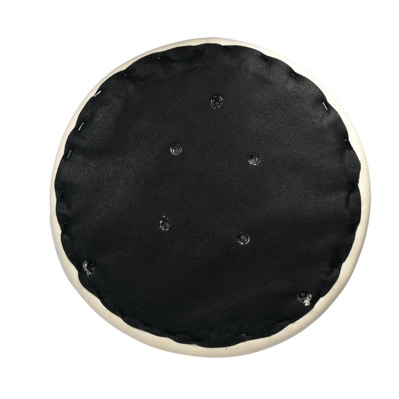 Casa si Gradina/Mobilier/Scaune si fotolii/Tabureti - Taburet pentru scaun rotund, piele ecologica, 34 cm, bej - Infinity.ro