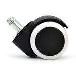 Casa si Gradina - Mobilier - Feronerie si accesorii mobila - Set role scaun de birou Ideallstore, cauciuc, 5 bucati, negru - Infinity.ro