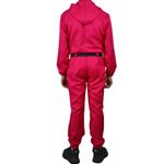Casa si Gradina - Decoratiuni - Decoratiuni petrecere - Masti si costume carnaval - Costum pentru adulti, Jocul Calamarului, marimea L, rosu, centura inclusa - Infinity.ro