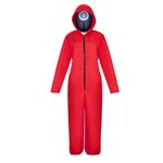 Casa si Gradina/Decoratiuni/Decoratiuni petrecere/Masti si costume carnaval - Costum pentru adulti IdeallStore, Squid Game, model Cerc, marimea XL, rosu - Infinity.ro