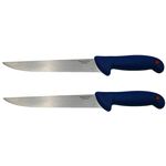 Casa si Gradina - Bucatarie si vesela - Vesela si tacamuri - Cutite si seturi de cutite - Set doua cutite de bucatarie IdeallStore®, Chef's Blade, otel inoxidabil, 33 cm, albastru - Infinity.ro