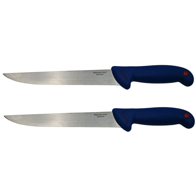 Casa si Gradina - Bucatarie si vesela - Vesela si tacamuri - Cutite si seturi de cutite - Set doua cutite de bucatarie IdeallStore®, Chef's Blade, otel inoxidabil, 33 cm, albastru - Infinity.ro