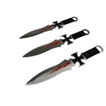 Casa si Gradina/Bucatarie si vesela/Vesela si tacamuri/Cutite si seturi de cutite - Set trei cutite de aruncat, Cross Fury, otel inoxidabil, 19 cm - Infinity.ro