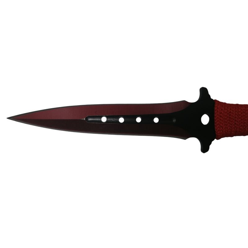 Casa si Gradina - Bucatarie si vesela - Vesela si tacamuri - Cutite si seturi de cutite - Set trei cutite de aruncat, Ninja Assasin, otel inoxidabil, 19 cm, multicolor, teaca inclusa - Infinity.ro