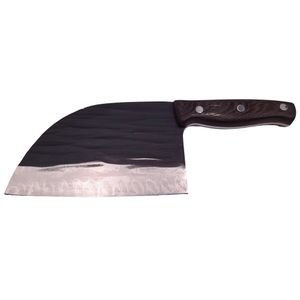 Cutitul bucatarului IdeallStore®, lucrat manual, Chef Helper, 29.5 cm, otel inoxidabil, 680 g, negru