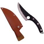 Casa si Gradina - Bucatarie si vesela - Vesela si tacamuri - Cutite si seturi de cutite - Set doua cutite de bucatarie IdeallStore®. Japanese Chef, lucrate manual, otel, maner lemn, 27.5 cm - Infinity.ro