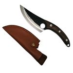 Casa si Gradina - Bucatarie si vesela - Vesela si tacamuri - Cutite si seturi de cutite - Set doua cutite de bucatarie IdeallStore®. Japanese Chef, lucrate manual, otel, maner lemn, 27.5 cm - Infinity.ro