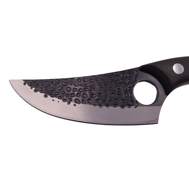 Casa si Gradina - Bucatarie si vesela - Vesela si tacamuri - Cutite si seturi de cutite - Set doua cutite macelarie IdeallStore®, lucrate manual, Huang Cook, 27.5 cm, negru, teaca piele - Infinity.ro