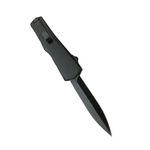 Sport si Outdoor - Camping - Cutite, bricege si accesorii - Cutite si bricege - Briceag automat de vanatoare IdeallStore®, Futuristic Blade, PVC, 23 cm, negru - Infinity.ro