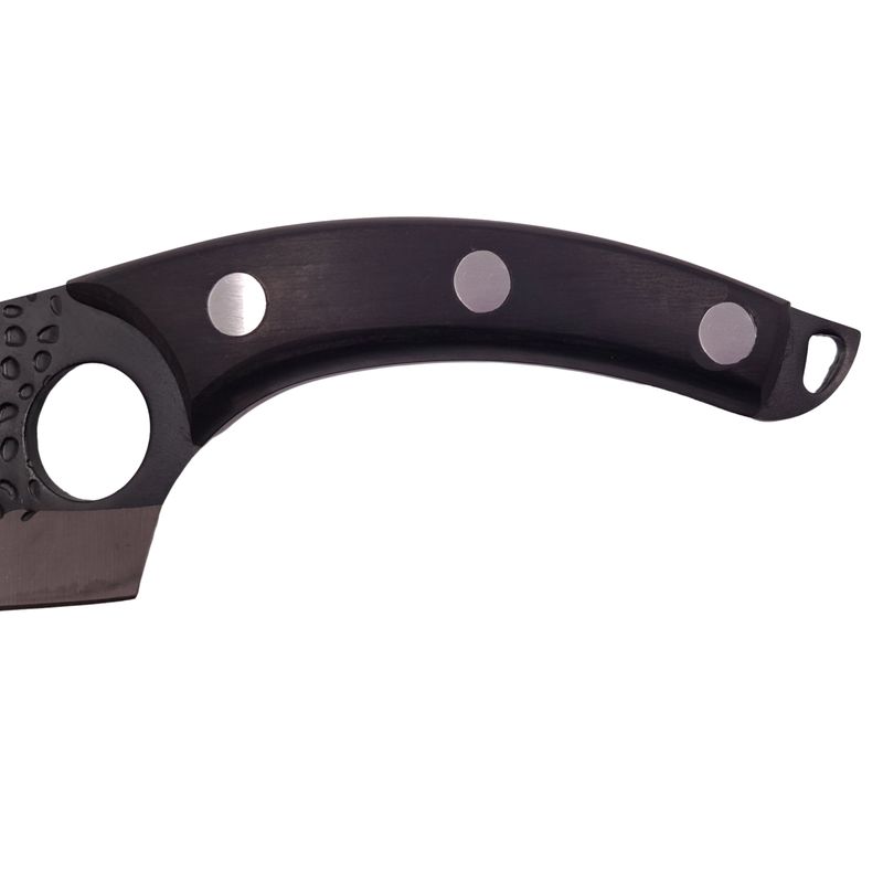 Casa si Gradina - Bucatarie si vesela - Vesela si tacamuri - Cutite si seturi de cutite - Set trei cutite macelarie IdeallStore®, lucrate manual, Huang Cook, 27.5 cm, negru, teaca piele - Infinity.ro