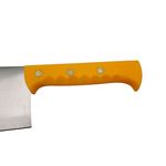 Casa si Gradina - Bucatarie si vesela - Vesela si tacamuri - Cutite si seturi de cutite - Satar macelarie IdeallStore®, Rough Kitchen, 43.5 cm, otel inoxidabil, 1.1 kg, galben - Infinity.ro