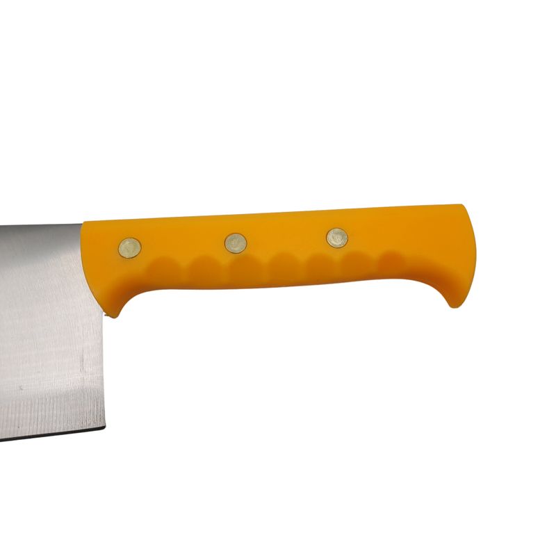 Casa si Gradina - Bucatarie si vesela - Vesela si tacamuri - Cutite si seturi de cutite - Satar macelarie IdeallStore®, Rough Kitchen, 43.5 cm, otel inoxidabil, 1.1 kg, galben - Infinity.ro