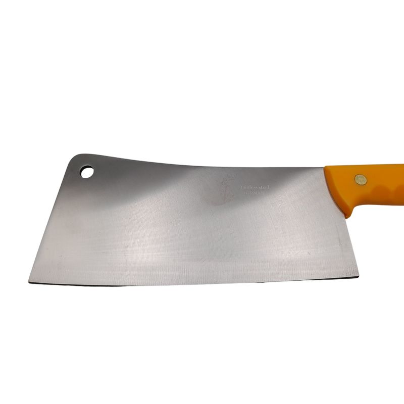 Casa si Gradina - Bucatarie si vesela - Vesela si tacamuri - Cutite si seturi de cutite - Satar macelarie IdeallStore®, Rough Kitchen, 43.5 cm, otel inoxidabil, 1.1 kg, galben - Infinity.ro