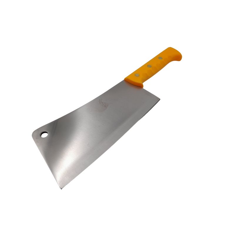 Casa si Gradina - Bucatarie si vesela - Vesela si tacamuri - Cutite si seturi de cutite - Satar macelarie IdeallStore®, Rough Kitchen, 43.5 cm, otel inoxidabil, 1.1 kg, galben - Infinity.ro