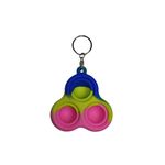 Jucarii, Copii si Bebe - Jucarii si jocuri - Jucarii & jocuri educative - Jucarii interactive - Set jucarii antistres, Pop it, breloc, silicon, 8 cm, tricolor - Infinity.ro