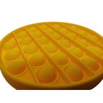 Jucarii, Copii si Bebe - Jucarii si jocuri - Jucarii & jocuri educative - Jucarii interactive - Jucarie antistres, Pop it, silicon, 13 cm, galben, bila marble inclusa - Infinity.ro