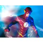 Jucarii, Copii si Bebe/Jucarii si jocuri/Figurine - Figurina articulata de colectie The Flash, Fastest Man Alive, 18 cm, rosu, stativ inclus - Infinity.ro