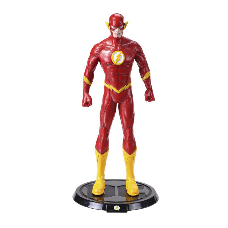 Jucarii, Copii si Bebe/Jucarii si jocuri/Figurine - Figurina articulata de colectie The Flash, Fastest Man Alive, 18 cm, rosu, stativ inclus - Infinity.ro