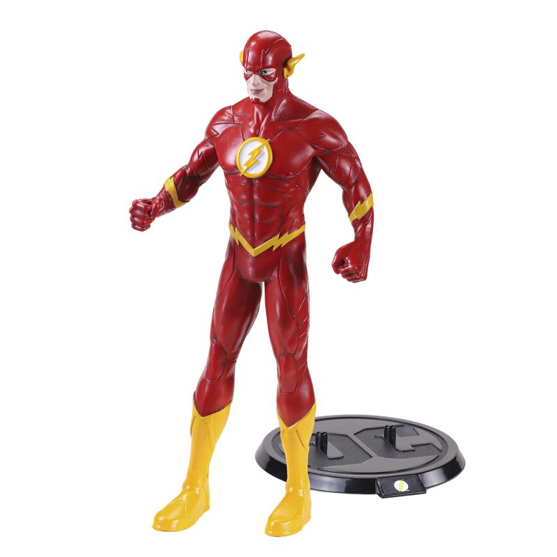 Jucarii, Copii si Bebe/Jucarii si jocuri/Figurine - Figurina articulata de colectie The Flash, Fastest Man Alive, 18 cm, rosu, stativ inclus - Infinity.ro