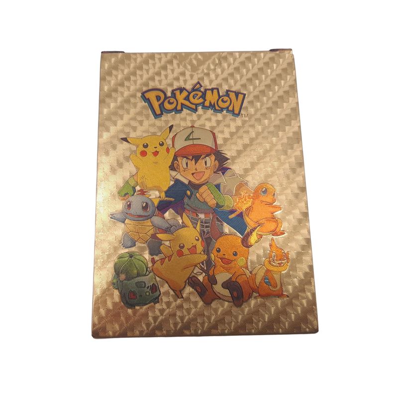 Jucarii, Copii si Bebe - Jucarii si jocuri - Jucarii & jocuri educative - Jucarii interactive - Set cartonase Pokemon IdeallStore®, Gold GTX, editie de colectie, 55 bucati, aurii - Infinity.ro