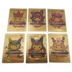 Jucarii, Copii si Bebe - Jucarii si jocuri - Jucarii & jocuri educative - Jucarii interactive - Set cartonase Pokemon IdeallStore®, Gold GTX, editie de colectie, 55 bucati, aurii - Infinity.ro