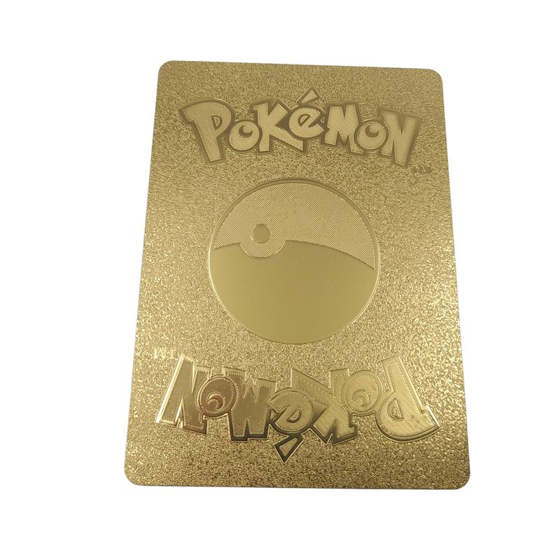 Jucarii, Copii si Bebe - Jucarii si jocuri - Jucarii & jocuri educative - Jucarii interactive - Set cartonase Pokemon IdeallStore®, Gold GTX, editie de colectie, 55 bucati, aurii - Infinity.ro