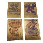 Jucarii, Copii si Bebe - Jucarii si jocuri - Jucarii & jocuri educative - Jucarii interactive - Set cartonase Pokemon IdeallStore®, Gold GTX, editie de colectie, 55 bucati, aurii - Infinity.ro