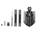 Casa si Gradina - Gradinarit si plante - Unelte gradinarit - Lopeti si unelte de sapat - Lopata multifunctionala IdeallStore®, Outdoor Evolution, 8 in 1, otel inoxidabil, 83 cm, negru - Infinity.ro