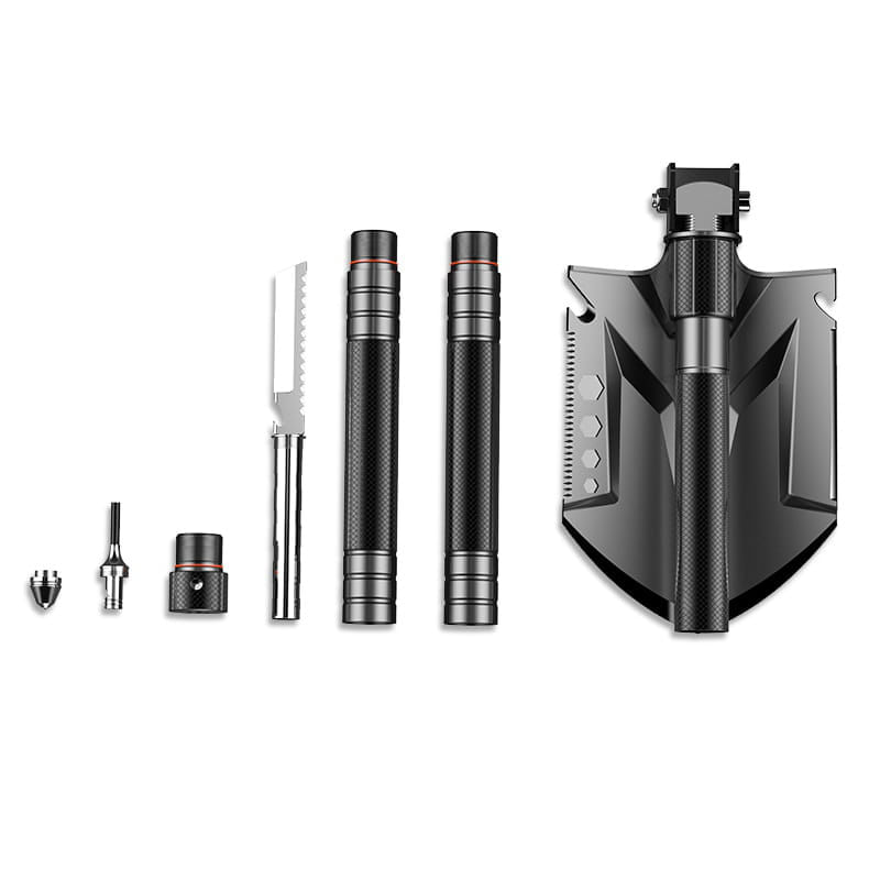 Casa si Gradina - Gradinarit si plante - Unelte gradinarit - Lopeti si unelte de sapat - Lopata multifunctionala IdeallStore®, Outdoor Evolution, 8 in 1, otel inoxidabil, 83 cm, negru - Infinity.ro