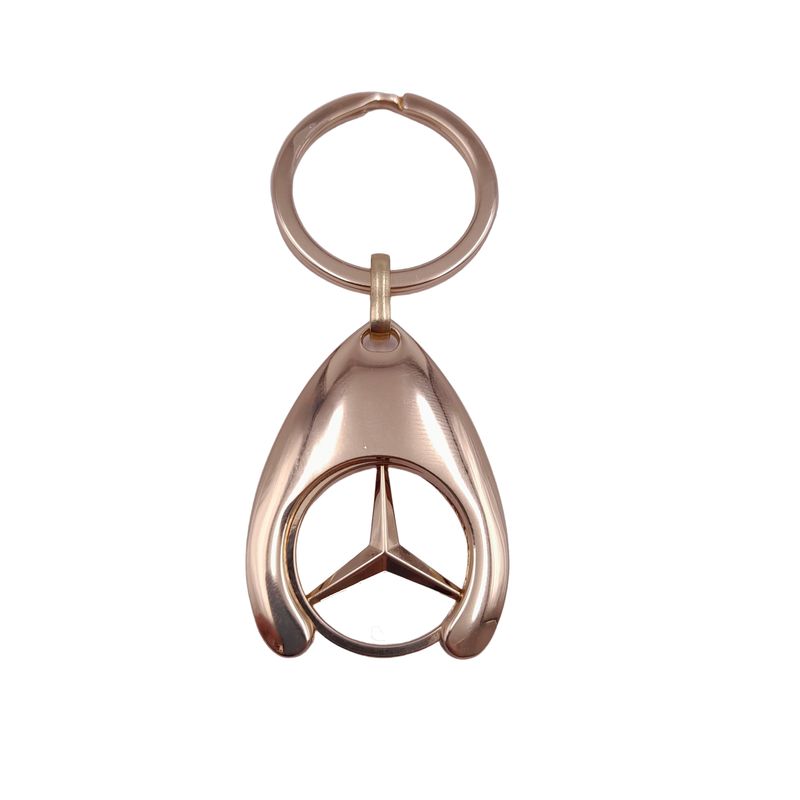 Fashion, accesorii si bijuterii - Barbati - Accesorii barbati - Alte accesorii barbati - Breloc de chei IdeallStore, Gold Mercedes, 7.5 cm, metal, auriu - Infinity.ro