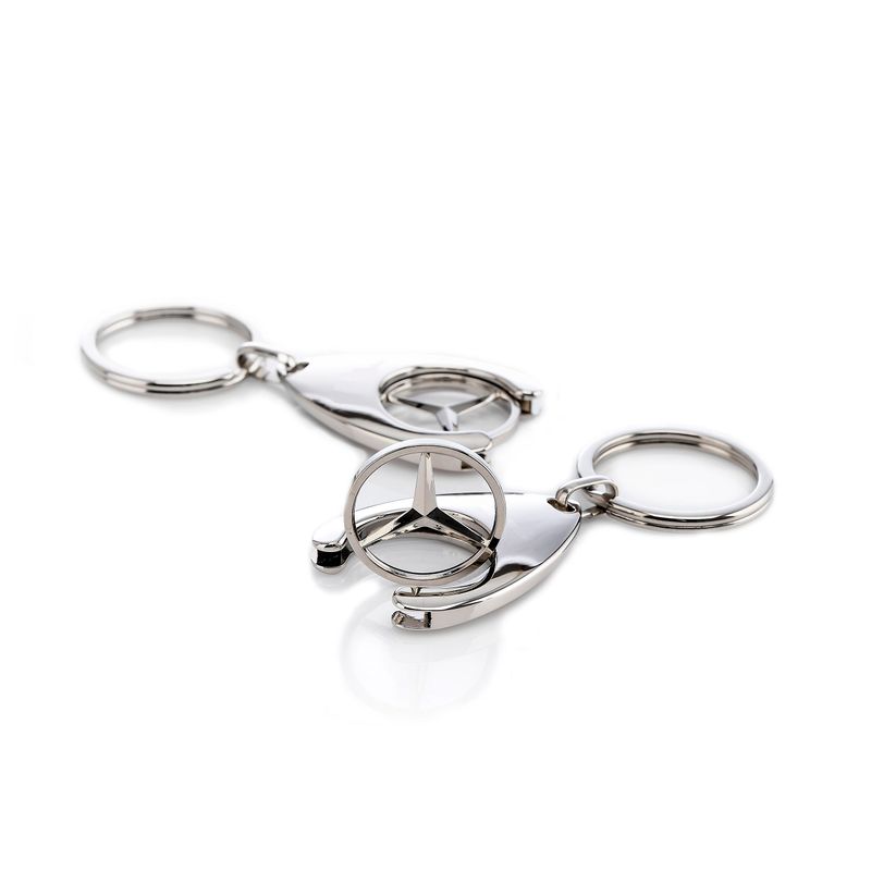 Fashion, accesorii si bijuterii - Barbati - Accesorii barbati - Alte accesorii barbati - Breloc de chei IdeallStore, Silver Mercedes, 7.5 cm, metal, argintiu - Infinity.ro