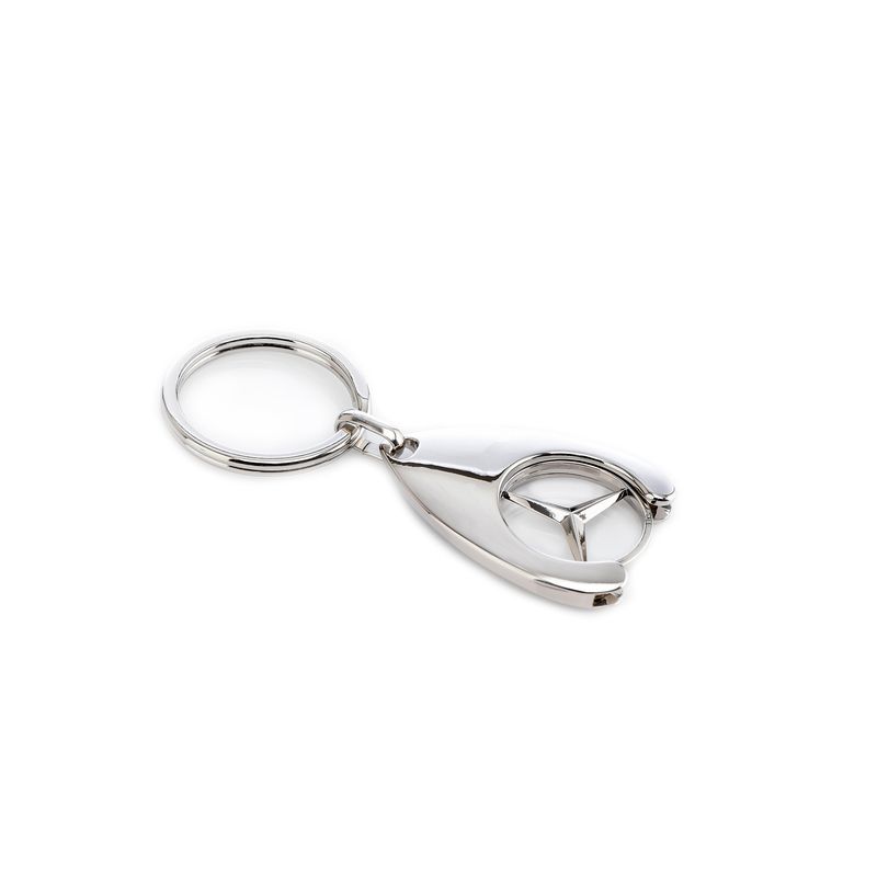 Fashion, accesorii si bijuterii - Barbati - Accesorii barbati - Alte accesorii barbati - Breloc de chei IdeallStore, Silver Mercedes, 7.5 cm, metal, argintiu - Infinity.ro