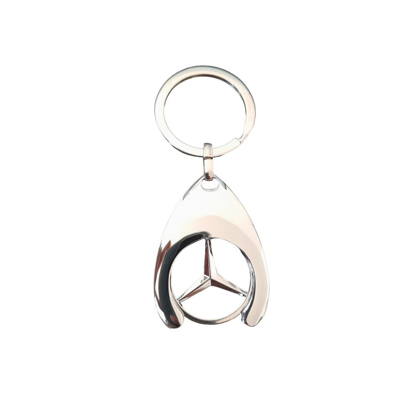 Fashion, accesorii si bijuterii - Barbati - Accesorii barbati - Alte accesorii barbati - Breloc de chei IdeallStore, Silver Mercedes, 7.5 cm, metal, argintiu - Infinity.ro