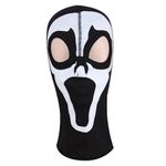 Fashion, accesorii si bijuterii - Barbati - Accesorii barbati - Esarfe si fulare barbati - Cagula unisex IdeallStore®, Ghost Face, bumbac, marime universala, imprimeu, neagra - Infinity.ro