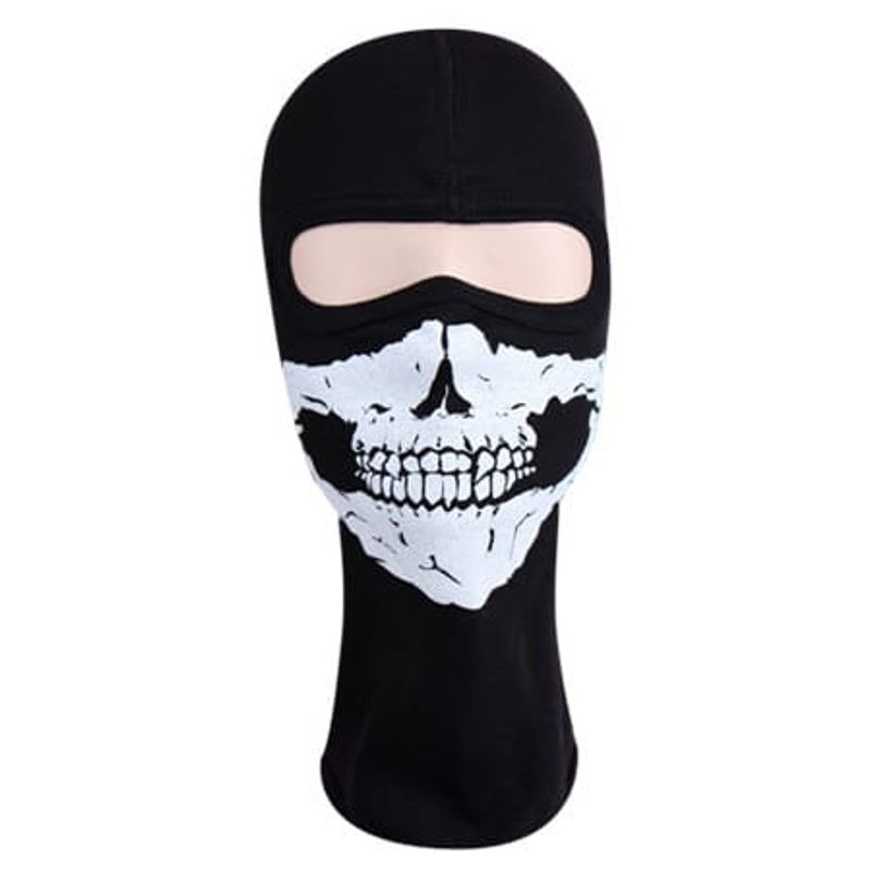 Fashion, accesorii si bijuterii - Barbati - Accesorii barbati - Caciuli si sepci barbati - Cagula unisex IdeallStore®, Adventure Skull, bumbac, marime universala, imprimeu schelet, neagra - Infinity.ro