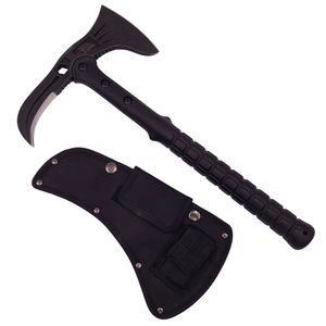 Topor Ideallstore®, Tactical Adventure, otel inoxidabil, negru, 41 cm, teaca inclusa