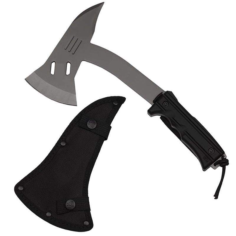 Casa si Gradina - Gradinarit si plante - Unelte gradinarit - Topoare - Topor Ideallstore®, Wrath Of Scotland, otel inoxidabil, gri, 33 cm, teaca inclusa - Infinity.ro