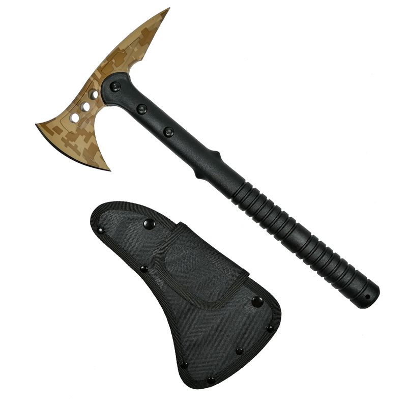 Casa si Gradina - Gradinarit si plante - Unelte gradinarit - Topoare - Set Topor Survivor, Desert Camo, 39 cm si briceag AK-47 - Infinity.ro