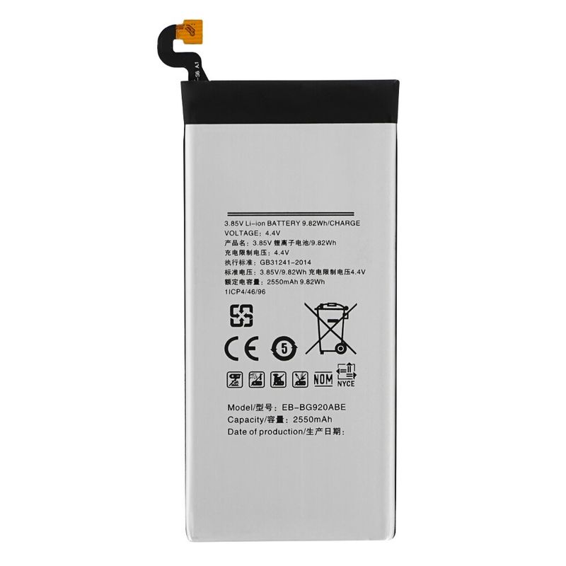 Laptop, Telefoane si Tablete - Telefoane mobile si accesorii - Piese si componente telefoane - Baterii telefoane - Baterie smartphone IdeallStore®, compatibila Samsung Galaxy S6 G920F, 2550 mAh - Infinity.ro