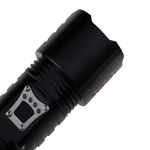Casa si Gradina - Corpuri si surse de iluminat - Iluminat exterior - Lanterne - Lanterna de supravietuire IdeallStore®, Unmittelbare Rettung, metalica, LED, USB, zoom, negru - Infinity.ro