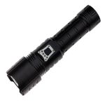 Casa si Gradina - Corpuri si surse de iluminat - Iluminat exterior - Lanterne - Lanterna de supravietuire IdeallStore®, Unmittelbare Rettung, metalica, LED, USB, zoom, negru - Infinity.ro