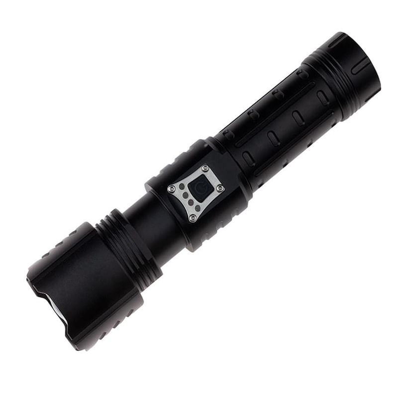 Casa si Gradina - Corpuri si surse de iluminat - Iluminat exterior - Lanterne - Lanterna de supravietuire IdeallStore®, Unmittelbare Rettung, metalica, LED, USB, zoom, negru - Infinity.ro