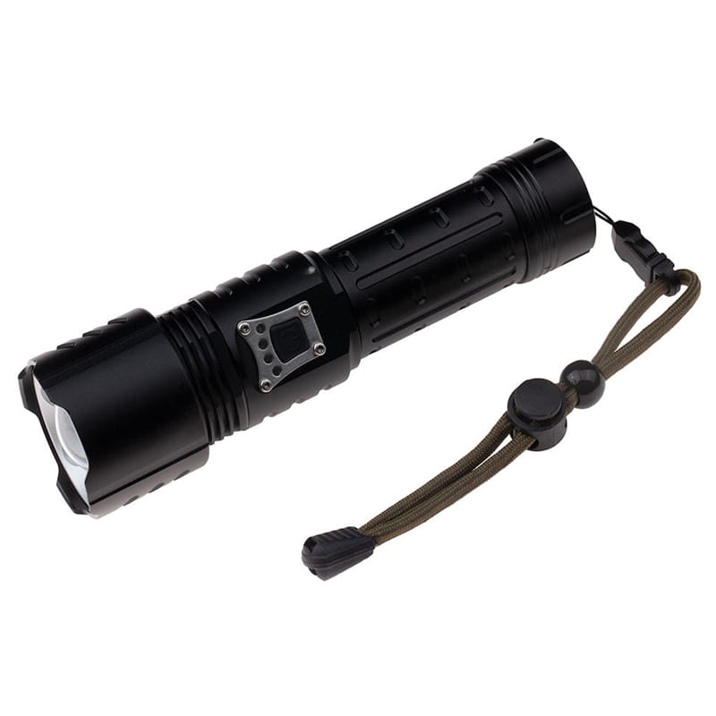 Casa si Gradina - Corpuri si surse de iluminat - Iluminat exterior - Lanterne - Lanterna de supravietuire IdeallStore®, Unmittelbare Rettung, metalica, LED, USB, zoom, negru - Infinity.ro